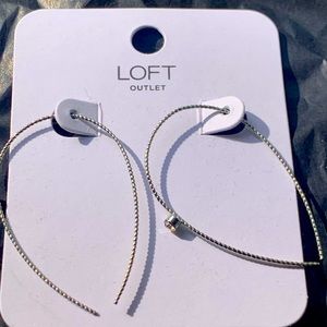 Loft silver earrings.